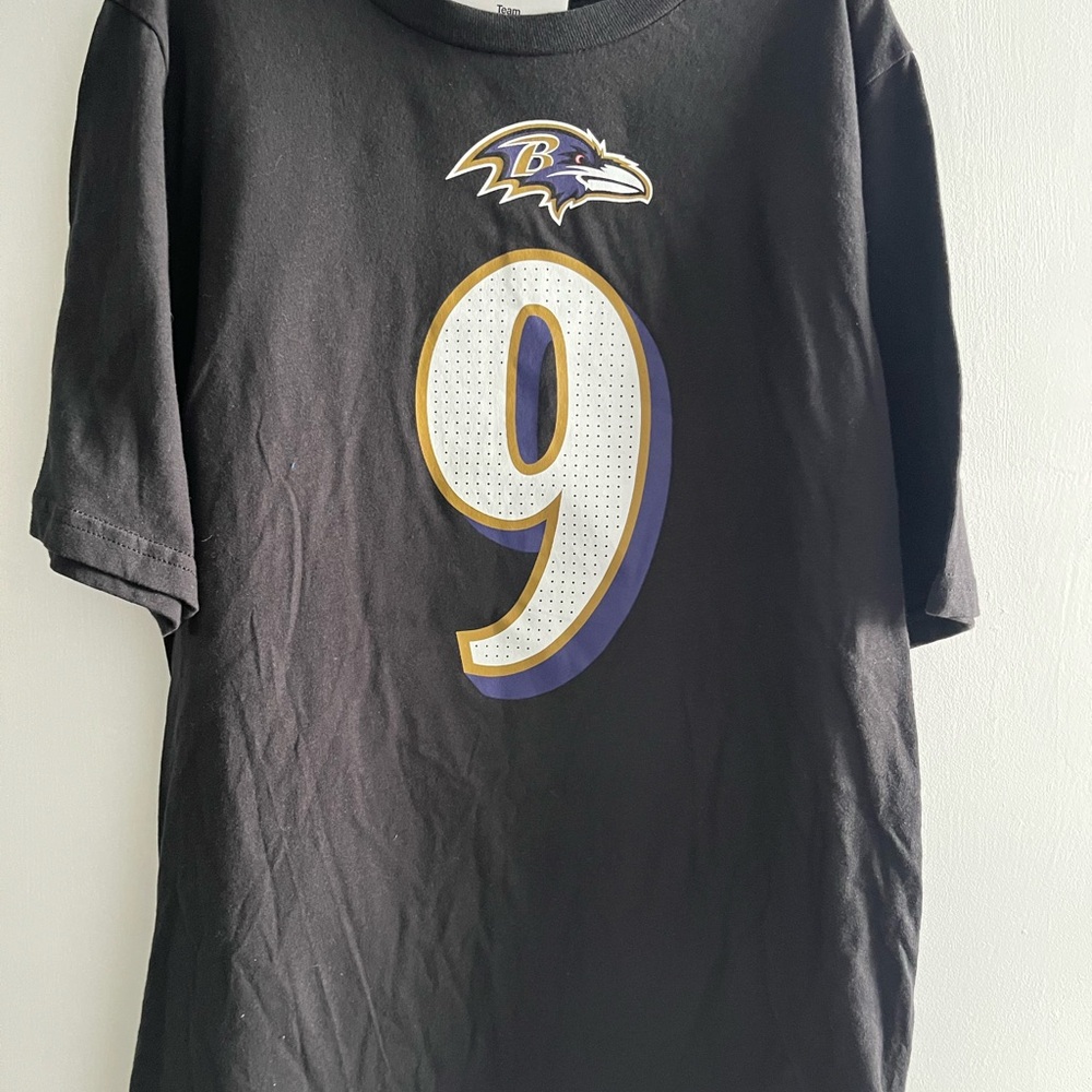 NFL Black Team Apparel Tee with Purple and Gold Accent